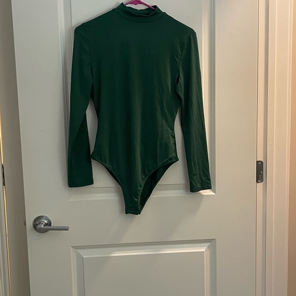 Set of Three Long Sleeve Bodysuits - Green, Red, Blue - Picture 4 of 7